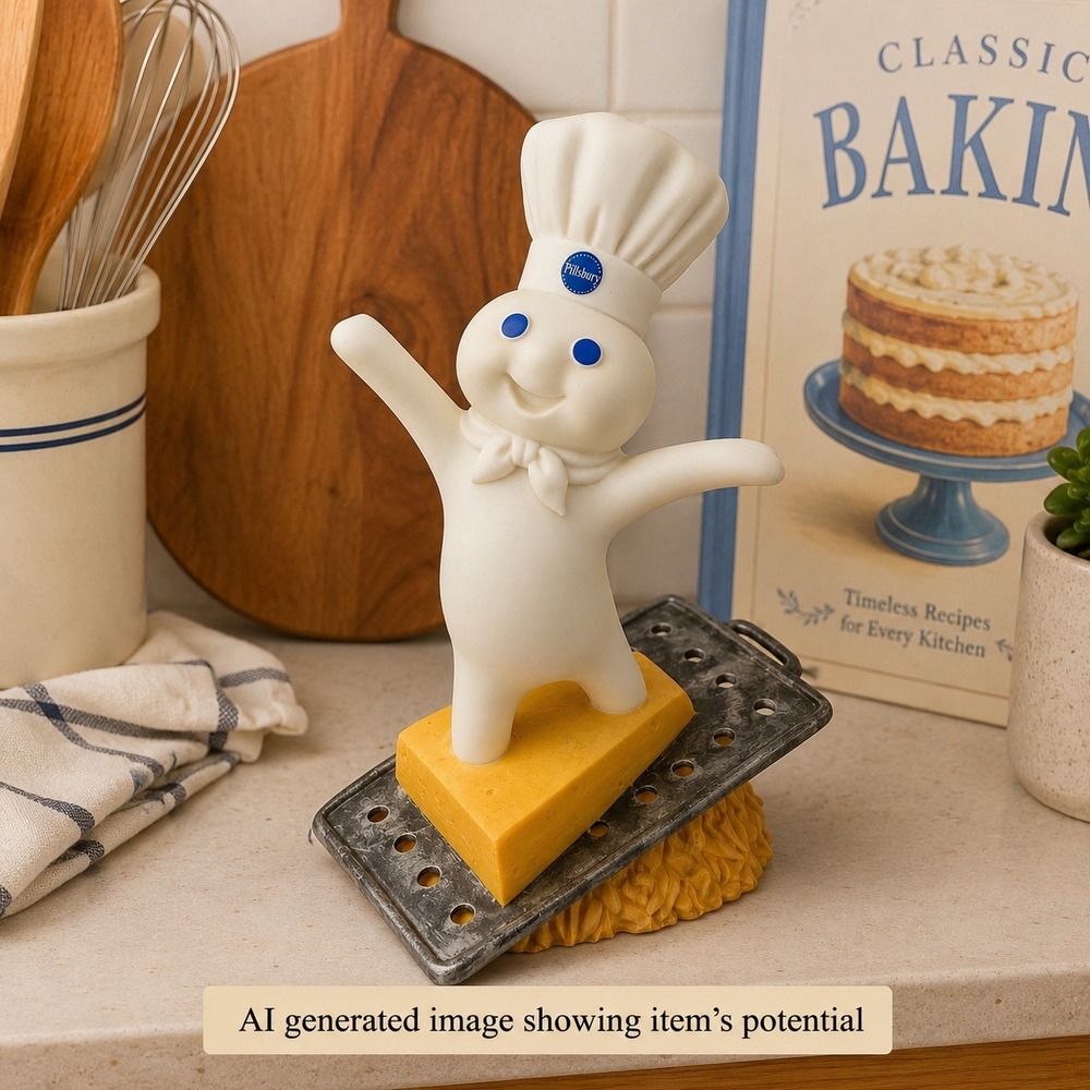 Pillsbury Doughboy The Big‎ Cheese Figurine 2002 Danbury Mint Collectible